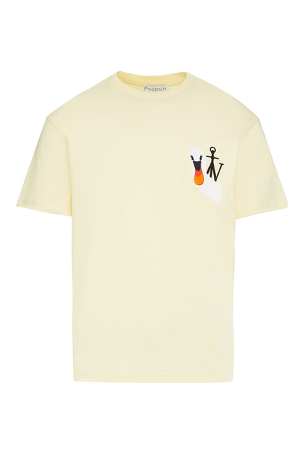Swan Embroidered Logo T-Shirt